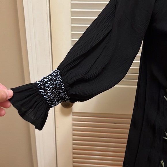 37. Willow & Clay Black Embroidered Dress - Picture 4 of 16